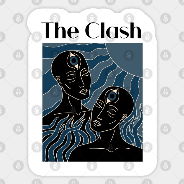 The Dark Sun Of The Clash Sticker by limatcin